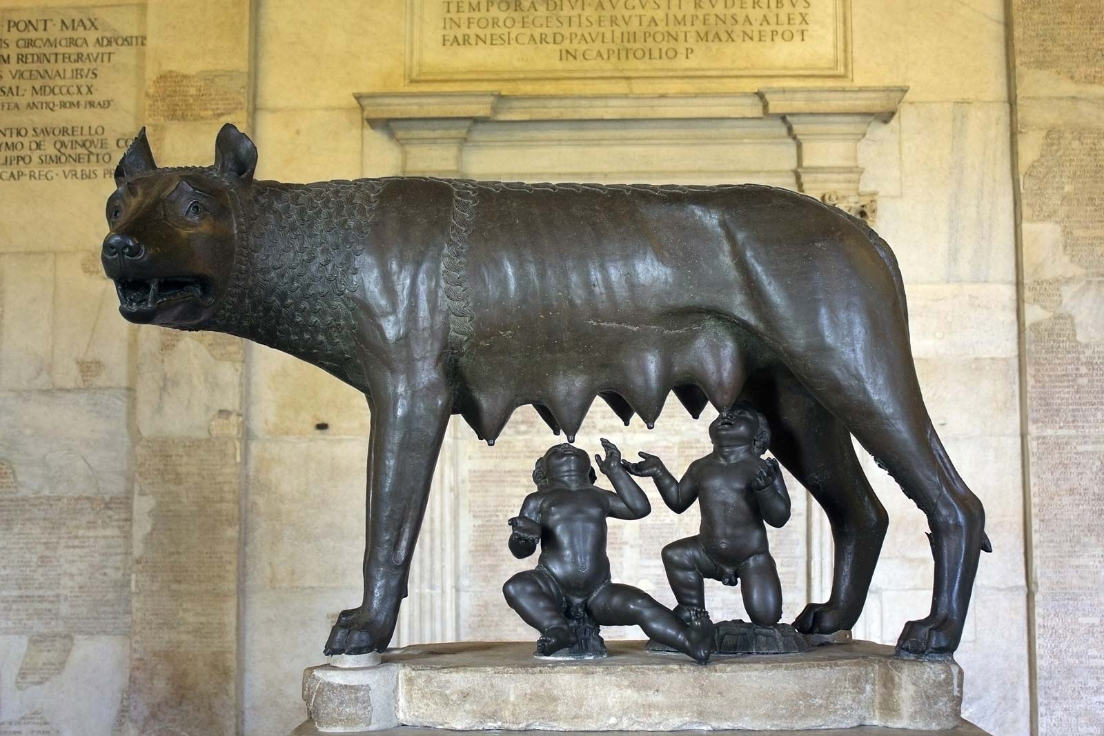 founders Romulus and Remus Rome wolf foster