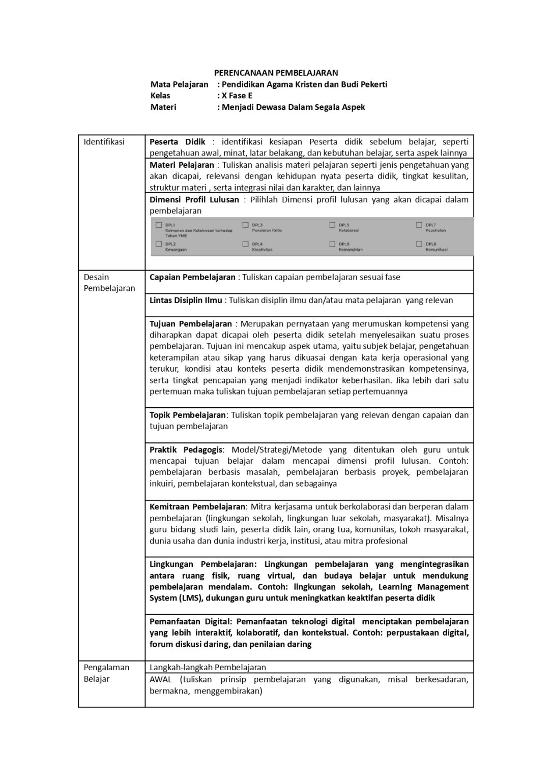 Modul Ajar Deep Learning untuk Pembelajaran Sejarah dan Sejarah Tingkat ...